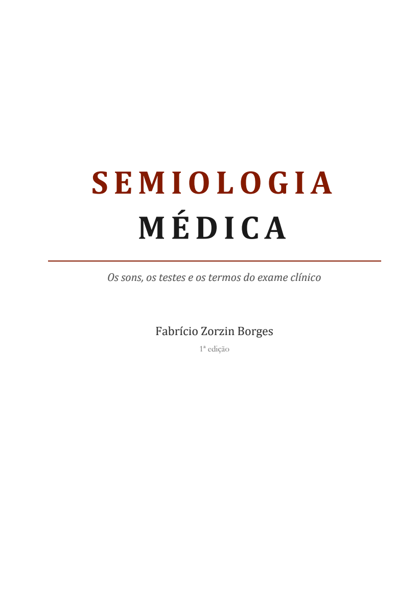 Capa do livro Semiologia Médica